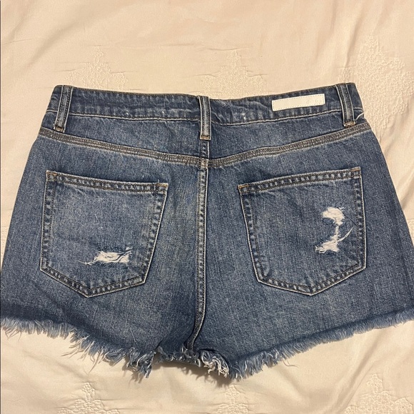 Cello Women's Distressed Blue Denim Cutoff Shorts - Picture 2 of 2